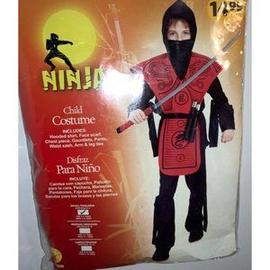 Ninja Child Halloween Costume--New in Package-   Size 4-6 ( Dress Up Play)